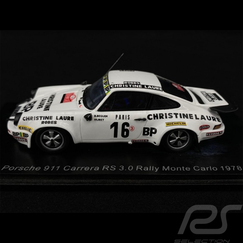 Porsche 911 Carrera RS 3.0 n° 16 Rally Monte Carlo 1978 1/43 Spark S6640