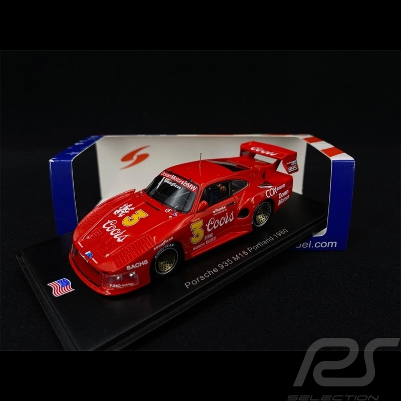 Porsche 935 M16 n° 3 100 miles Portland 1980 1/43 Spark US095