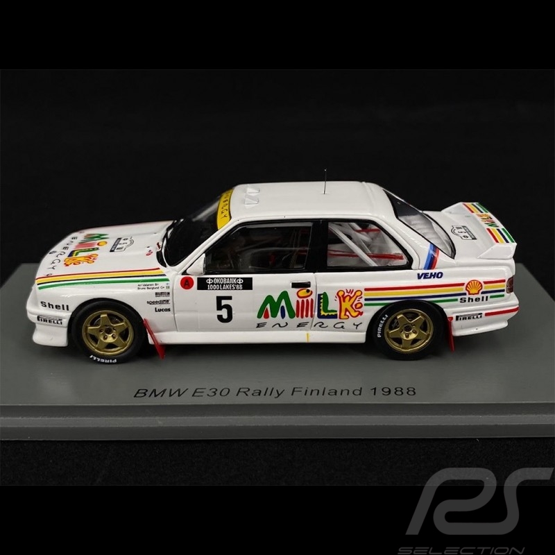 BMW E30 n°5 Rally de Finlande Finland 1988 1/43 Spark S7826