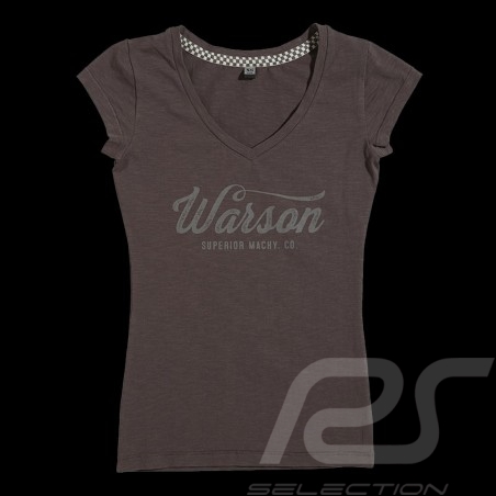 T-shirt Racing Drivers Club Vintage design Cast iron grey - women
