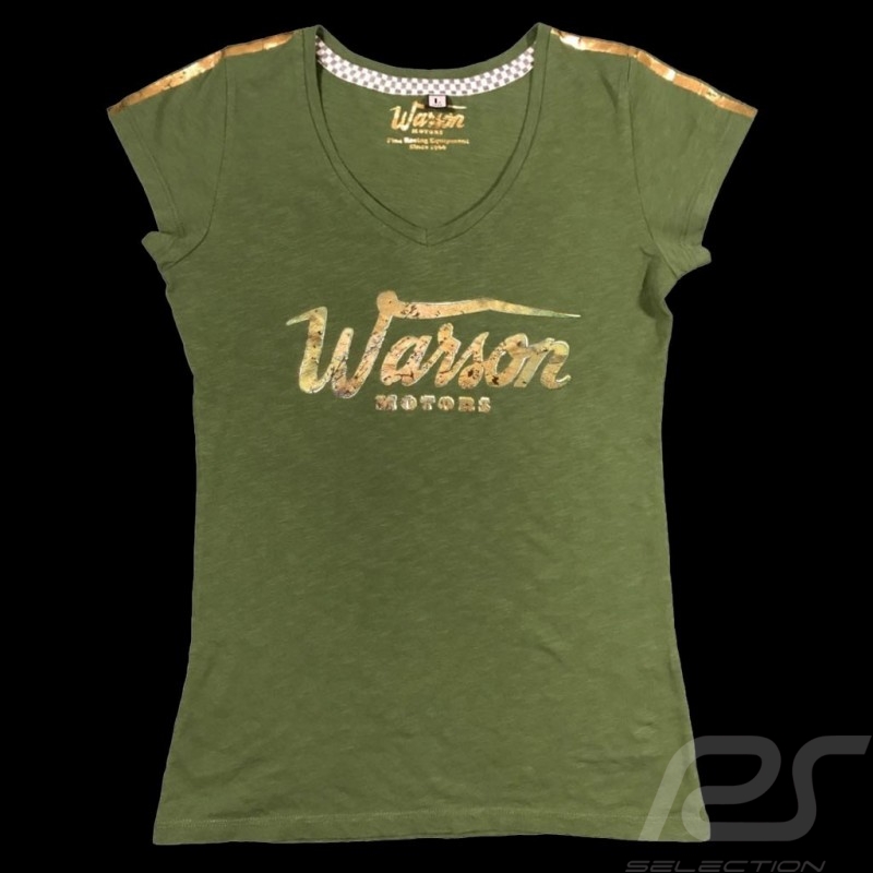 T-shirt Basic Gold Style Vintage kaki - femme T-shirt Basic Gold Style Vintage kaki - femme