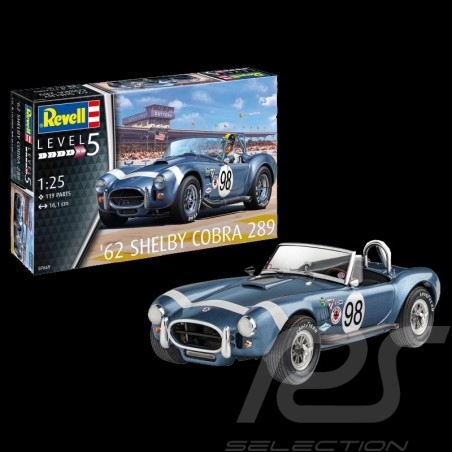 Model Shelby Cobra 289 1962 to glue and paint 1/25 Revell 07669