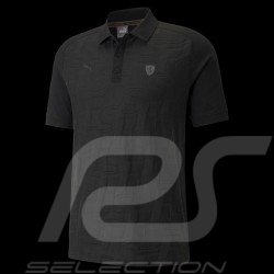 Ferrari Poloshirt Schwarz Scuderia Ferrari Jacquard by Puma Collection - Herren