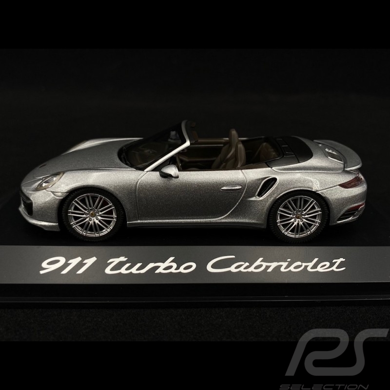 Porsche 991 Turbo Cabriolet grau 1/43 Herpa WAP0201300G