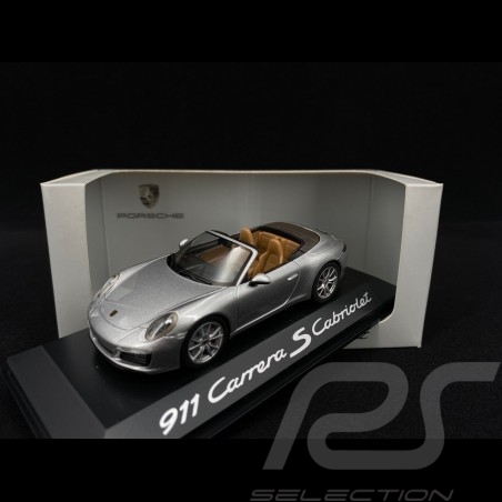 Porsche 991 Carrera S Cabriolet 2015 phase 2 silver 1/43 Herpa WAP0201260G