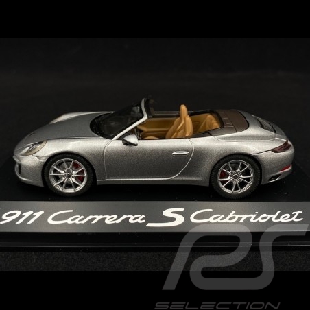 Porsche 991 Carrera S Cabriolet 2015 phase 2 silver 1/43 Herpa WAP0201260G