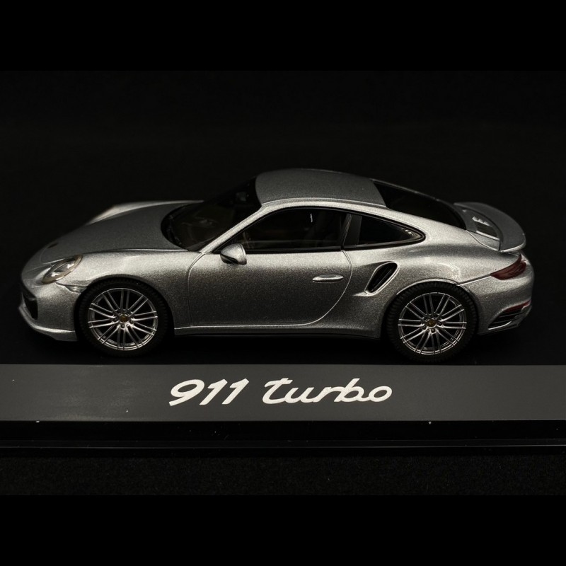 Porsche 911 type 991 Turbo II 2016 rhodium silver 1/43 Herpa