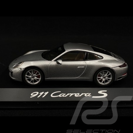 Porsche 911 Carrera S type 991 phase II 2015 gris argent 1/43 Herpa WAP0201280G silver grey silbergrau