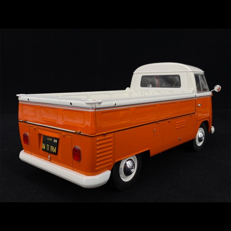 VOLKSWAGEN COMBI T1 pick up orange avec planche de surf 1/18 SOLIDO  S1806701 B08YFH1CLG 3663506010903 VW 1950 - MiniatureAuto