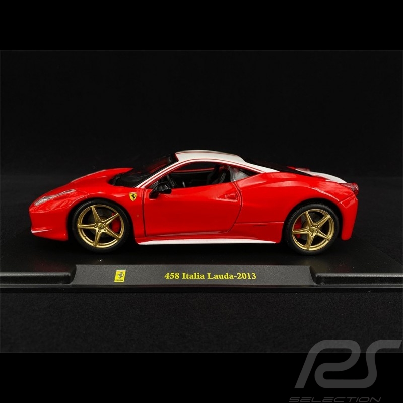 Ferrari 458 Italia Lauda 2013 Rouge red rot 1/24 Bburago