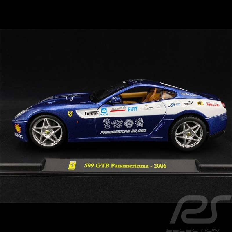 Ferrari 599 GTB Panamerica 2006 Blue 1/24 Bburago