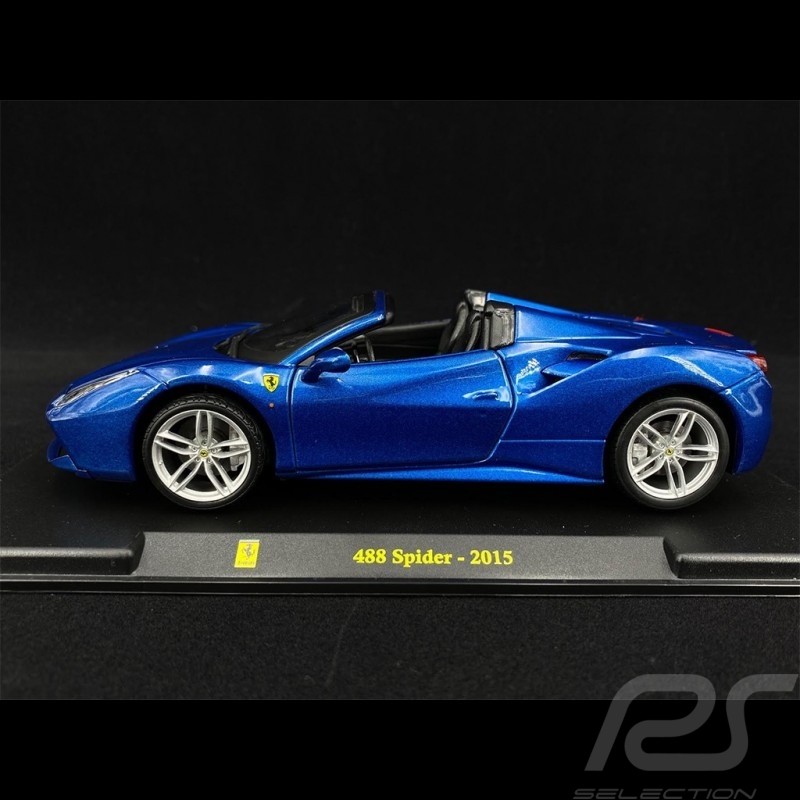 Ferrari 488 Spider 2015 Blue 1/24 Bburago