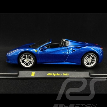 Ferrari 488 Spider 2015 Bleu blue blau 1/24 Bburago