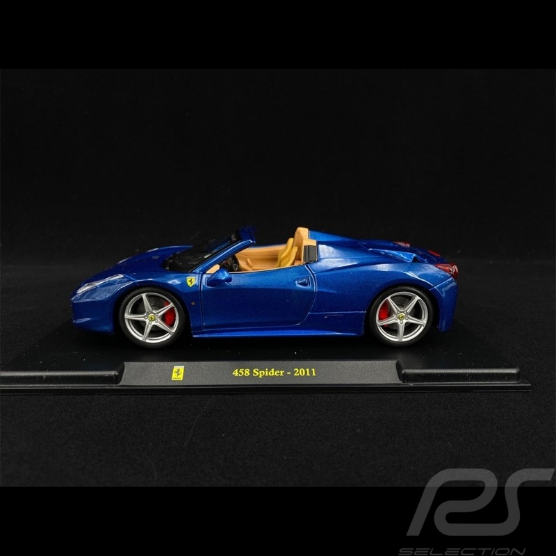 Ferrari 458 Spider 2011 Bleu blue blau 1/24 Bburago