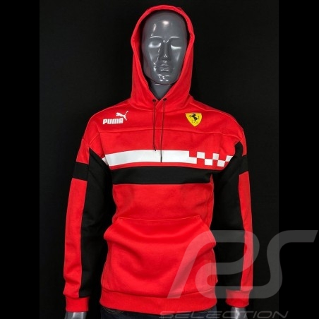 Veste Jacket Jacke Ferrari à capuche Rosso Corsa Race SDS by Puma Softshell Hoodie Rouge - homme