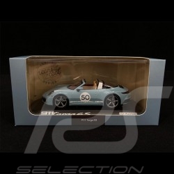 Porsche 911 / 992 Targa 4S n° 50 Bleu blue blau Meissen Heritage Edition 1/43 Minichamps WAP0209110NTRG