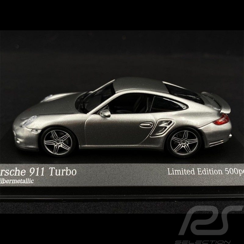 Porsche 911 Turbo Type 997 2006 Silber GT Metallic 1/43 Minichamps 943065203