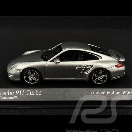 Porsche 911 Turbo Type 997 2006 Silber GT Metallic 1/43 Minichamps 943065203