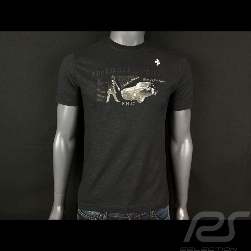 Ferrari T-Shirt 340 Mexico Schwarz Ferrari Handmade Automobiles Collection - Herren