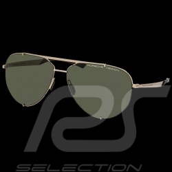 Porsche Sonnenbrille Goldenfarben / olive verspiegelte Gläser Porsche WAP0789200MD63 - Unisex