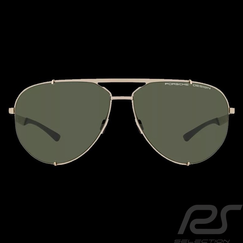 Porsche Sonnenbrille Goldenfarben / olive verspiegelte Gläser Porsche WAP0789200MD63 - Unisex