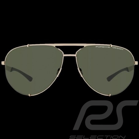 Porsche Sonnenbrille Goldenfarben / olive verspiegelte Gläser Porsche WAP0789200MD63 - Unisex