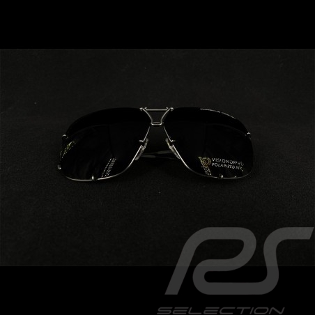 Lunettes de soleil sunglasses sonnenbrille Porsche monture grise / verres mirroirs olive Porsche WAP0789280MA65 - mixte
