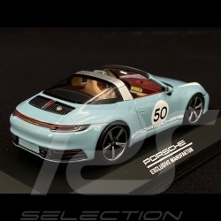 Copy n° 2 / 2000 Porsche 911 / 992 Targa 4S n° 50 Meissen Blue Heritage Edition 1/43 Minichamps WAP0209110NTRG