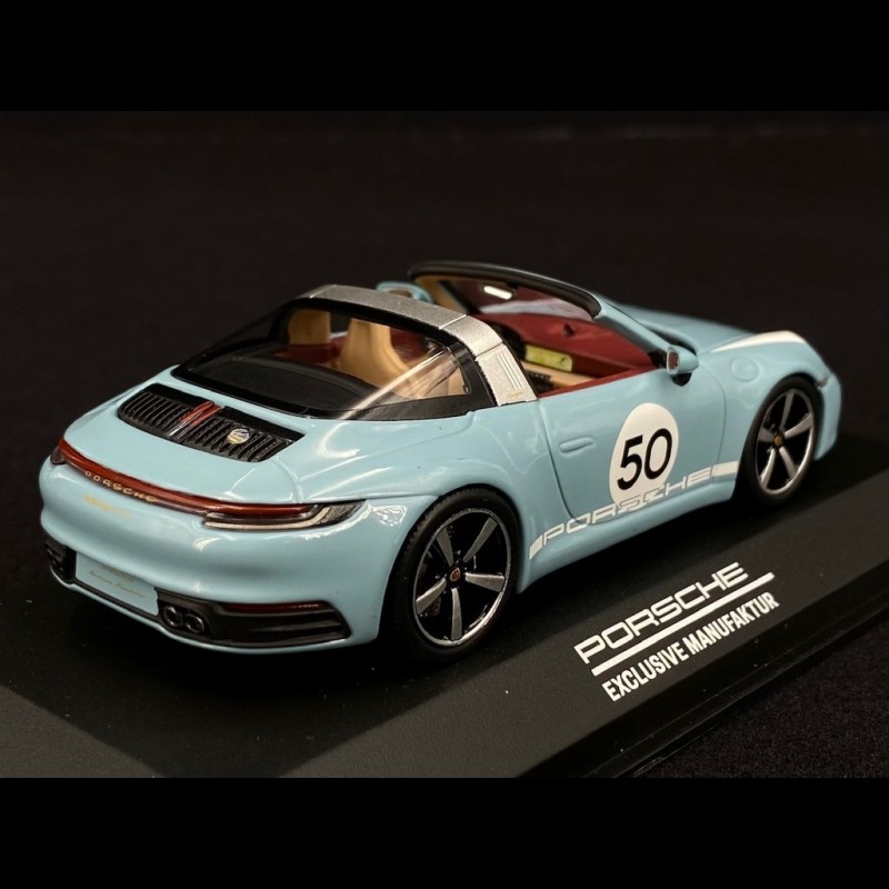 Copy n° 2 / 2000 Porsche 911 / 992 Targa 4S n° 50 Meissen Blue Heritage ...