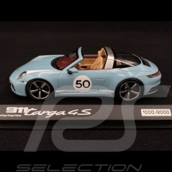 Exemplaire n° 2 / 2000 Porsche 911 / 992 Targa 4S n° 50 Bleu Meissen Heritage Edition 1/43 Minichamps WAP0209110NTRG