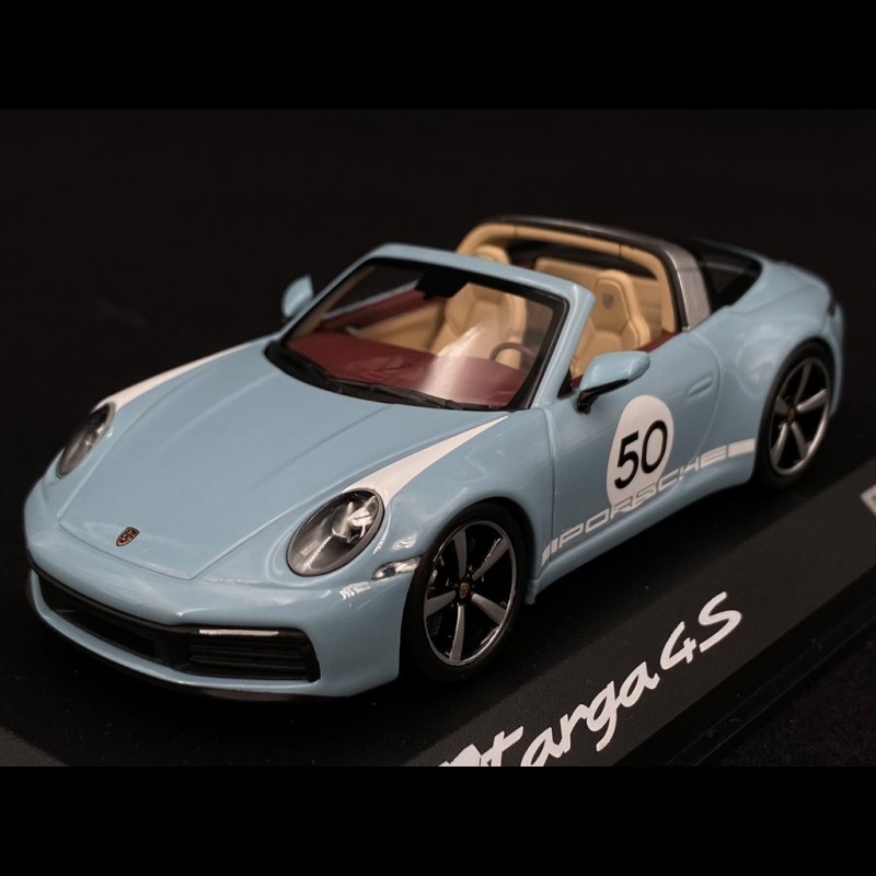 Copy n° 1000 / 2000 Porsche 911 / 992 Targa 4S n° 50 Meissen Blue ...