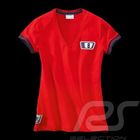 T-shirt Porsche Martini Collection 911 Carrera RSR n° 8 Rouge Red Rot WAP556D femme women damen