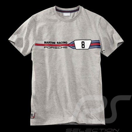 Porsche T-shirt Martini Racing Collection 911 Carrera RSR n° 8 Grey WAP557D - men