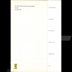 Brochure Ferrari Press-kit Salon de Genève 1997 en Italien Anglais 3M197
