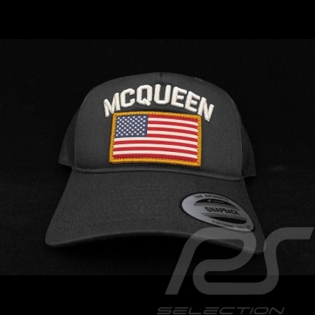 Steve McQueen Kappe Snapback Sturm grau USA Flagge - Herren