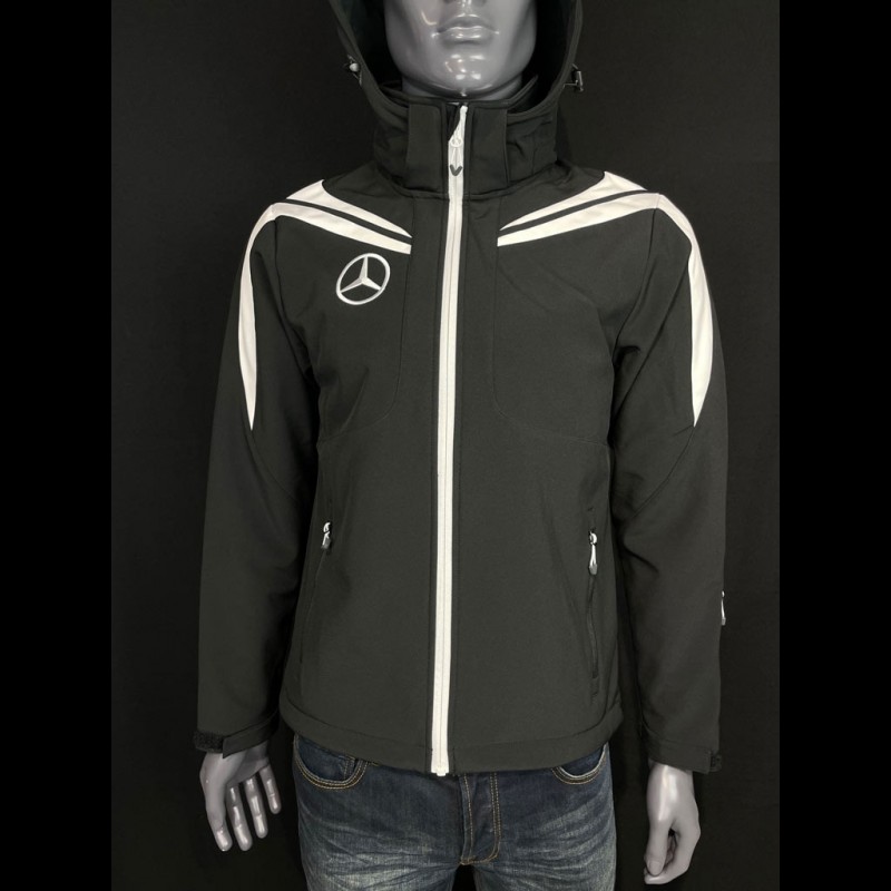 Mercedes Softshell jacket Black / White Hoodie Mercedes-Benz