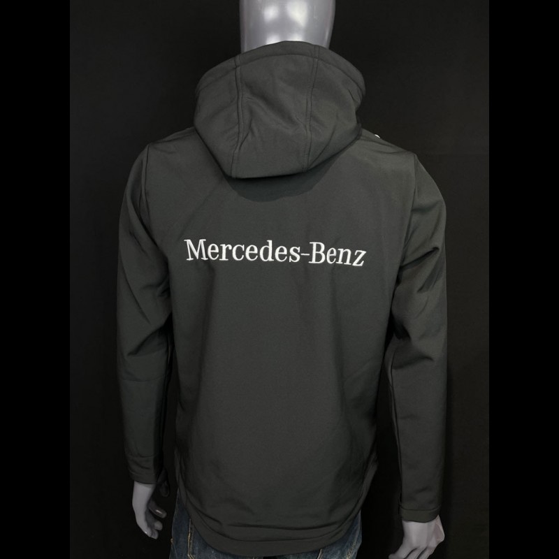 Mercedes Softshell jacket Black / White Hoodie Mercedes-Benz SG7640M - men