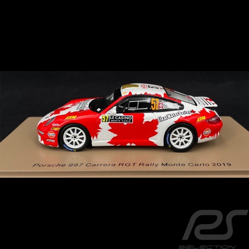 Porsche 911 Carrera RGT Type 997 n° 57 Rallye de Monte Carlo 2019 1/43 Spark S5989