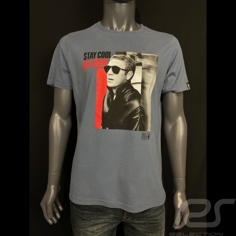 Steve Mcqueen T-shirt  sturmgrau Hero Seven - Herren