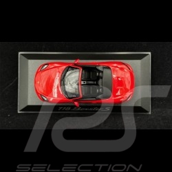 Porsche 718 Boxster S type 982 2016 India Red 1/43 Minichamps WAP0202030G