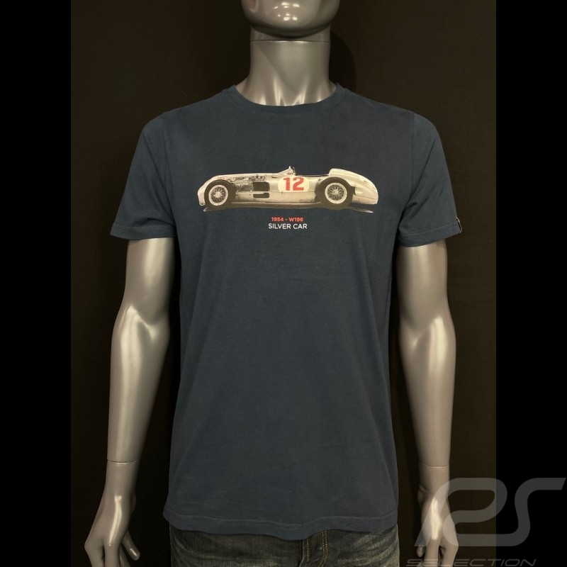 T-shirt Silver Car N°12 1954 Marineblau Hero Seven - Herren