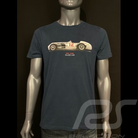 T-shirt Silver Car N°12 1954 Marineblau Hero Seven - Herren