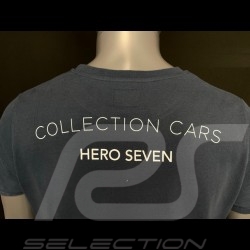 T-shirt Silver Car N°12 1954 Navy Blue Hero Seven - men