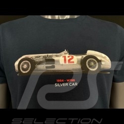 T-shirt Silver Car N°12 1954 Marineblau Hero Seven - Herren