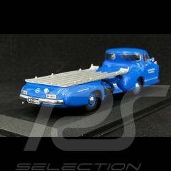 Mercedes-Benz transporteur voiture de course 1955 Bleu Merveille 1/43 - Ixo Models RAC342