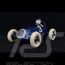 Miniature racing car Vintage de course n°3 Bruno Bleu blue blau Métallisé Playforever PLBRU104