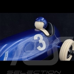 Miniature racing car Vintage de course n°3 Bruno Bleu blue blau Métallisé Playforever PLBRU104