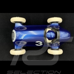 Miniature racing car Vintage de course n°3 Bruno Bleu blue blau Métallisé Playforever PLBRU104