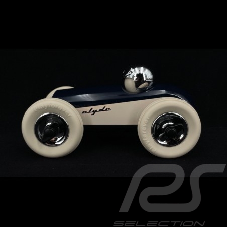 Miniature Vintage de course racing car Clyde n°2 Bleu Nuit night blue blau Playforever PLCLY502