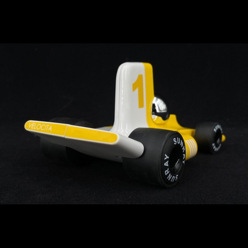 Vintage Racing Car Verve Velocita Jacques n° 1 Yellow / White